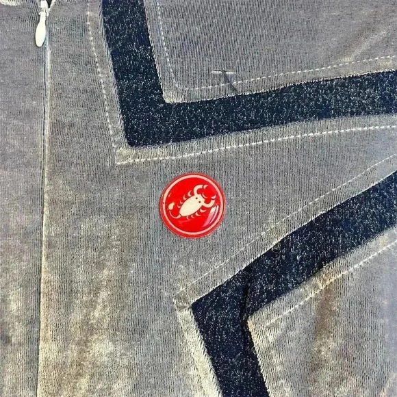 Castelli Men's Silver Long Sleeve Cycling Jersey Size M Lightweight - Picture 2 of 10